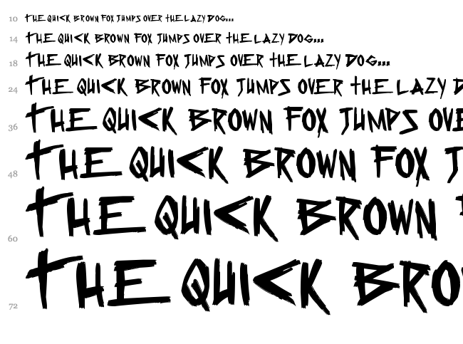 Sugar Death 2 font waterfall